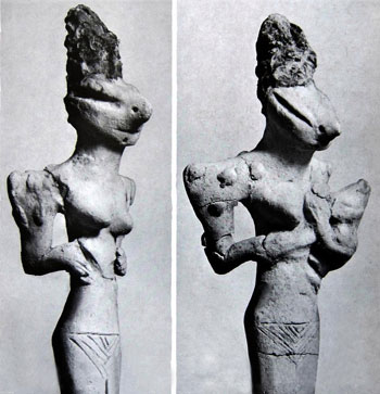 Фигурки найденные в районе Древней Месопотамии. Возраст около 7000 лет.